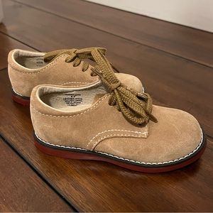 FOOTMATES Bucky Lace-Up Leather Oxford Toddler and Boys Dress Shoes